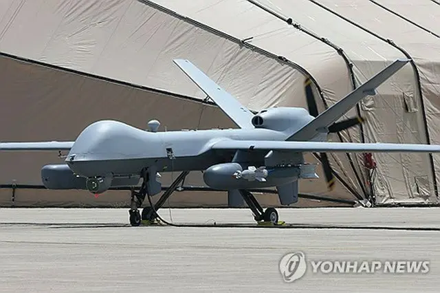 米空軍の無人機「ＭＱ９リーパー」（国防日報提供）＝（聯合ニュース）≪転載・転用禁止≫