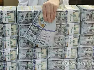 韓国の外貨準備高　４２．８億ドル減少＝ドル高影響