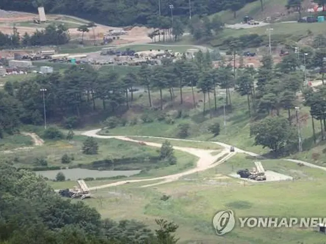 ＴＨＡＡＤが配備されている南部・慶尚北道星州郡の在韓米軍基地（資料写真）＝（聯合ニュース）