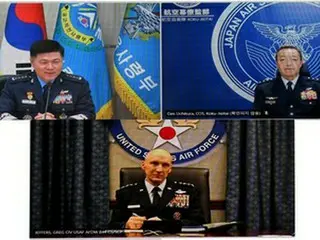 韓米空軍と日本空自のトップが初のテレビ会議　合同訓練の拡大議論