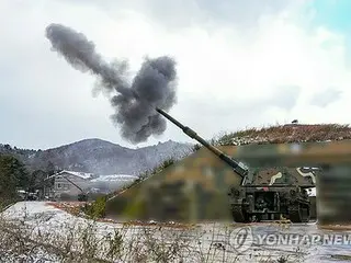 韓国海兵隊　境界線付近で海上射撃訓練＝自走砲約２００発発射