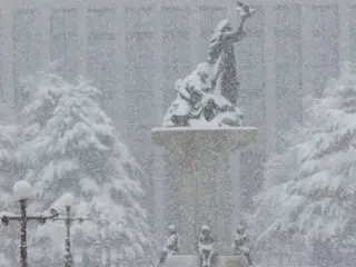 きょうも中部・南部を中心に大雪の予報＝韓国報道