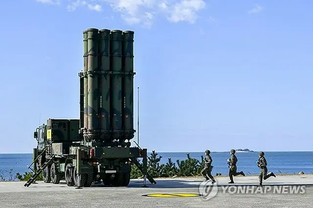 弾道ミサイル迎撃システム「天弓２」（韓国軍提供）＝（聯合ニュース）≪転載・転用禁止≫