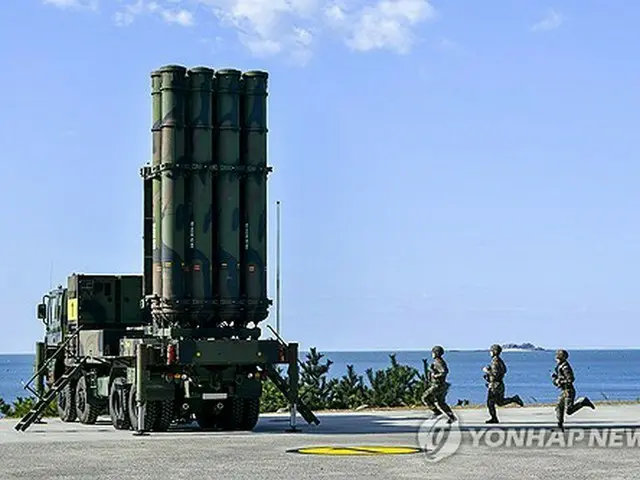 弾道ミサイル迎撃システム「天弓２」（韓国軍提供）＝（聯合ニュース）≪転載・転用禁止≫