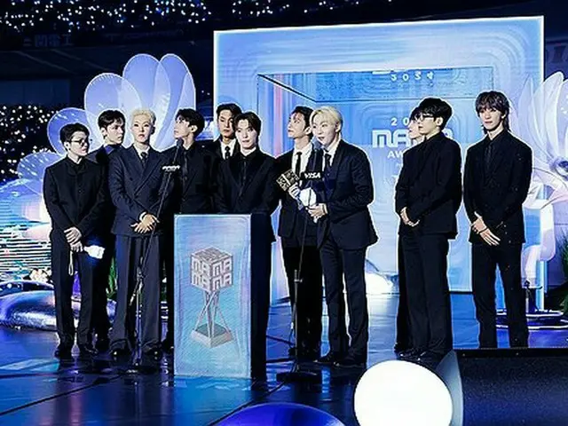 日本の大阪で先月開催された韓国音楽授賞式「２０２４　ＭＡＭＡ　ＡＷＡＲＤＳ」に出席したＳＥＶＥＮＴＥＥＮ（ＣＪ　ＥＮＭ提供）＝（聯合ニュース）≪転載・転用禁止≫