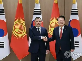 韓国とキルギスが首脳会談　両国関係「包括的パートナー」に格上げ