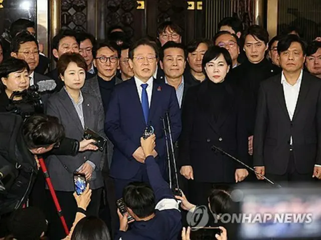 韓国最大野党代表　非常戒厳令は「憲法上の要件満たさず」