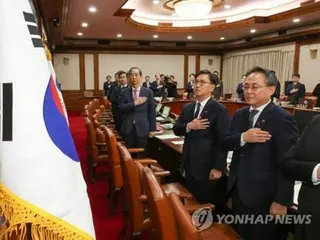 韓国首相「国政安定と国民統合に協力を」＝「非常戒厳」後初閣議