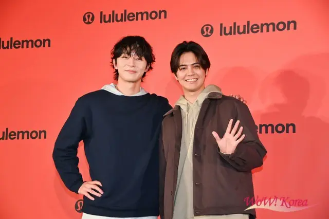 【フォトレポ】パク・ソジュン＆片寄涼太 (GENERATIONS) 、lululemon Shibuya Flagshipオープニングセレモニーに出席