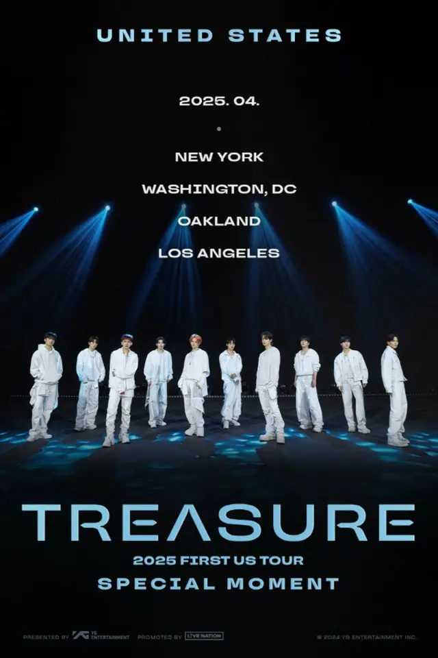 「TREASURE」、デビュー後初のアメリカツアー開催