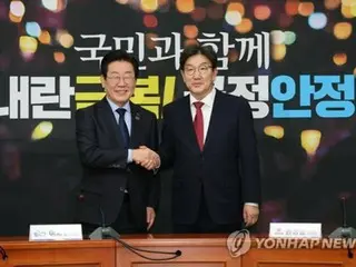 韓国与党代表代行と最大野党代表　混乱の収拾策巡り意見交換