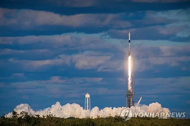 ４月７日（現地時間）に米フロリダ州から打ち上げられた韓国の軍事偵察衛星２号機（国防部提供）＝（聯合ニュース）≪転載・転用禁止≫