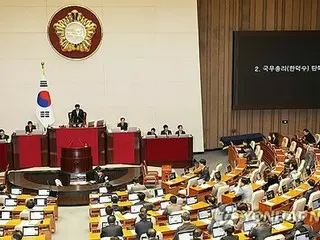 韓国国会　大統領代行の弾劾訴追案可決＝史上初