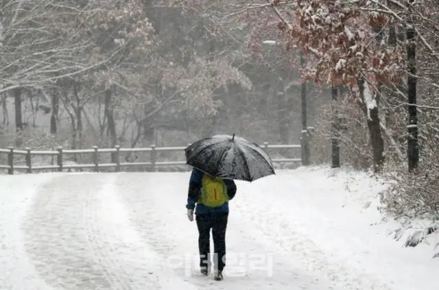 韓国首都圏などの大雪警報解除…「警戒→関心」に引き下げ