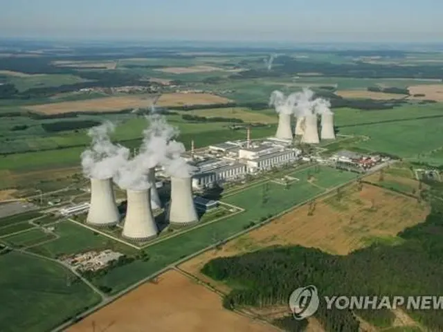 韓国が新規建設事業の優先交渉権を獲得したチェコのドコバニ原発（韓国水力原子力提供）＝（聯合ニュース）≪転載・転用禁止≫