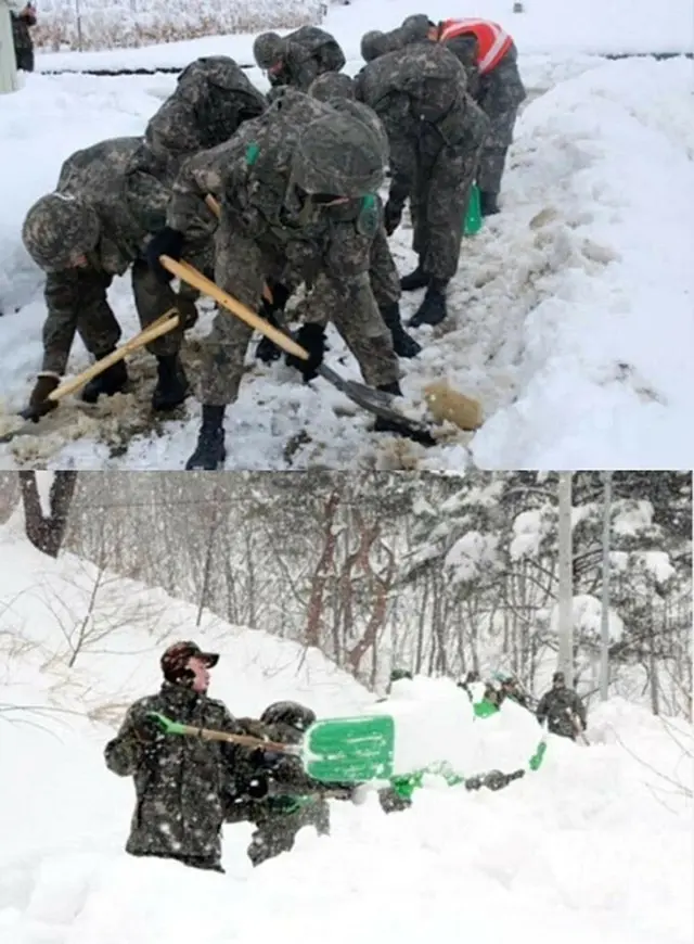 「BTS」RM、旧正月の連休にも一生懸命…大雪で除雪作業