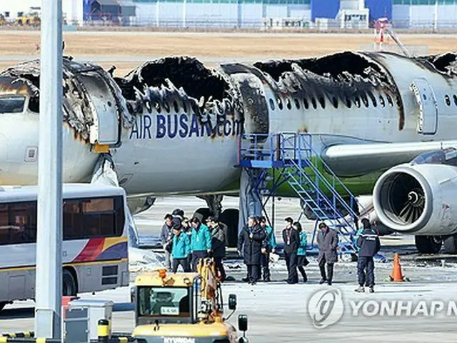 火災が発生したエアプサンの旅客機（資料写真）＝（聯合ニュース）