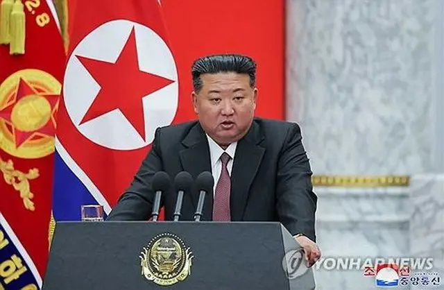 北朝鮮の朝鮮中央通信は９日、朝鮮人民軍創建７７年を迎え、金正恩氏が８日に国防省を訪れたと報じた＝（朝鮮中央通信＝聯合ニュース）