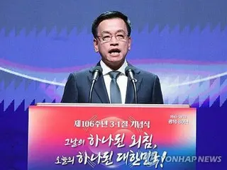 韓国大統領代行「韓日協力が必ず必要」　独立記念日に演説