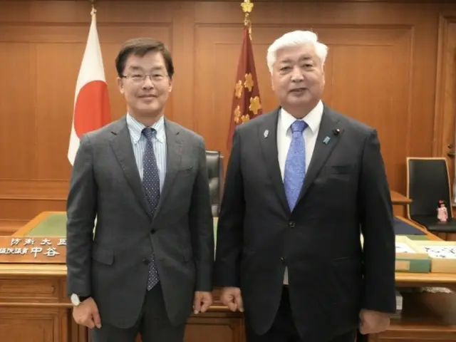 駐日韓国大使、中谷防衛相と会談…日韓協力の重要性を強調