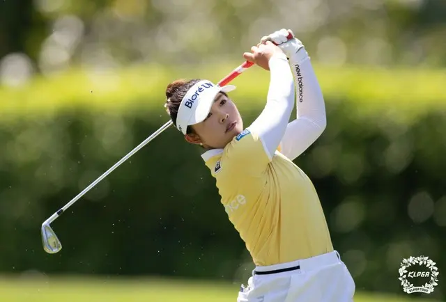 最終ラウンド2番ホールでの山下美夢有（写真：KLPGA）