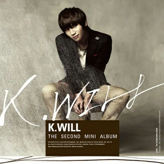 モールセンター 韓国CD ☆ K.Will 1集 『左胸』ドリル穴盤 ☆ KPOP