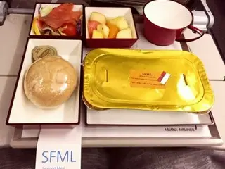 【韓国旅行】アシアナ航空機内食・シーフードミールに挑戦！