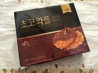 【韓国お菓子】マートでみつけたチョコワッフルだよ！