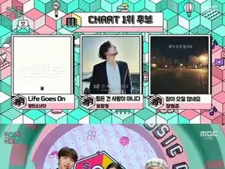 「音楽中心」「BTS（防弾少年団）」、新曲「Life Goes On」で初の1位候補！イム・チャンジョン、チャン・ボムジュンと対決！