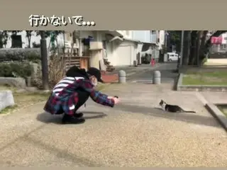 キム・ジェジュン、公園で出会った子猫ちゃんに…”行かないで”