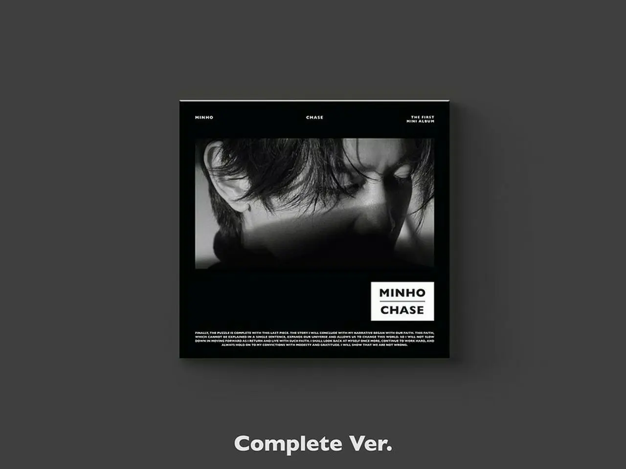 SHINee」ミンホ、1stソロアルバム「CHASE」のCD仕様を公開…“Complete 