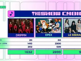 LE SSERAFIM、「THE SHOW」で1位を獲得