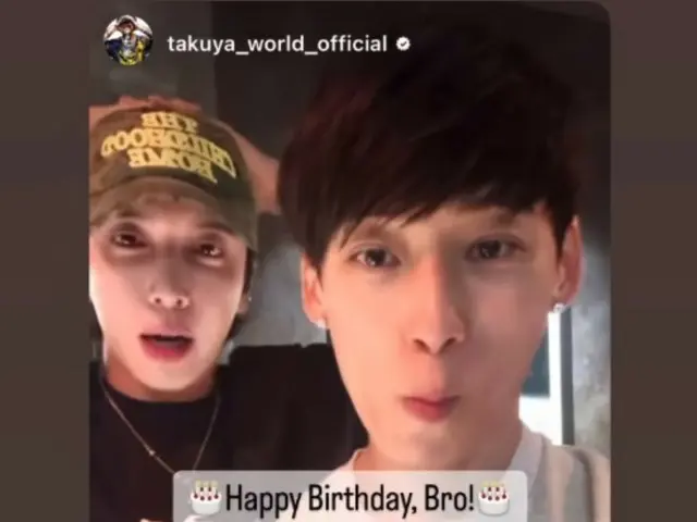 「CNBLUE」ジョン・ヨンファ、「UVERworld」TAKUYAが祝ってくれた誕生日に“ありがとうございます！！”