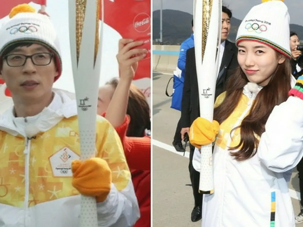 2018年平昌冬季オリンピックの聖火が韓国に到着！聖火リレーを走る 