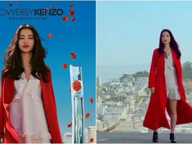 女優キム・テリ、「KENZO」の広告でサンフランシスコの街を力強く歩く！