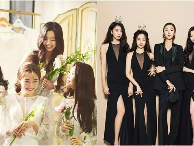 元「Dal★shabet」ガウン、結婚式を目前に控えメンバーたちとのウェディンググラビアを公開！