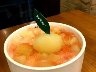 【韓国スイーツ】 雪氷 新メニューピンス「桃蒟蒻ゼリーソルビン」！いざ実食！！