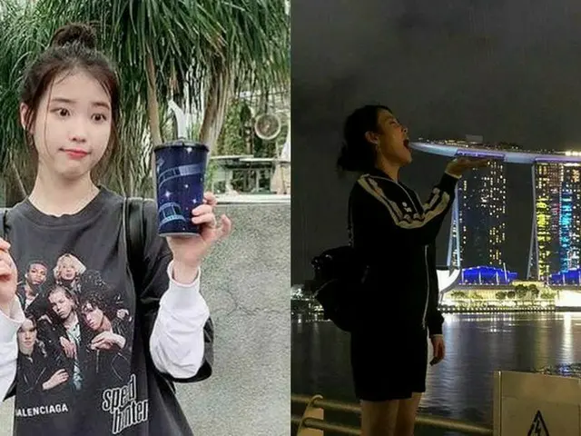 歌手IU、シンガポール旅行を存分に楽しむ姿を公開！