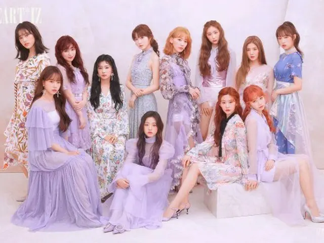 「IZ*ONE」、第2弾ミニアルバム「HEART*IZ」の団体フォトが可愛すぎる！