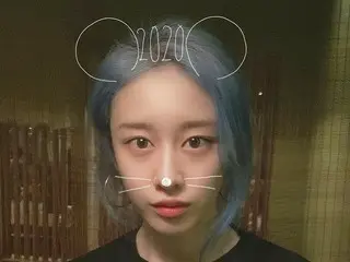 「T-ARA」ジヨン、庚子年を意味するキュートなネズミに変身“Happy new year”