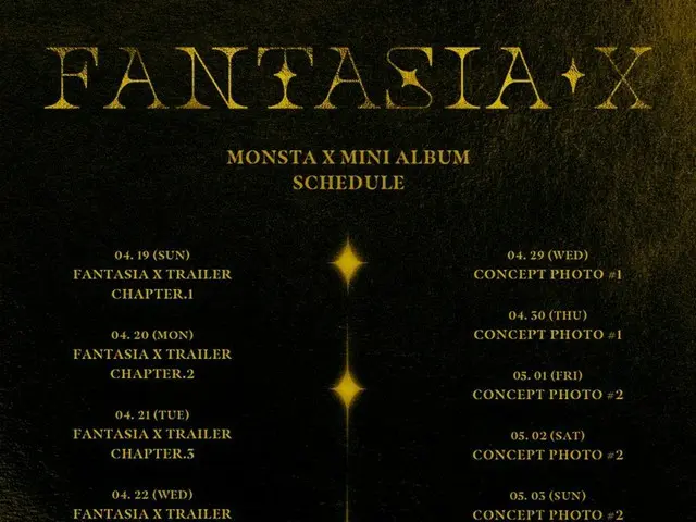 「MONSTA X」、新譜“FANTASIA X”のカムバックスケジューラーを公開！